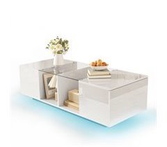 Mesa de centro, LED, mesa de sala 50x120