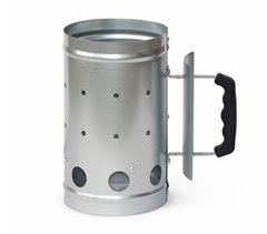 Chaminé de iluminação para churrasco a carvão, acendedor de