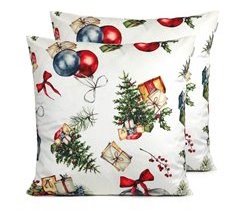 NATAL NATAL CAPA DE ALMOFADA DE VELUDO PRESENTES