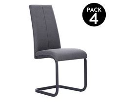  Conjunto de 4 cadeiras Smile Leatherette