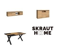 Conjunto de móveis para sala de estar, mesa, aparador, móvel para TV