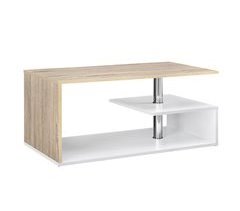 Mesa de centro Haarlem com prateleira de aglomerado 90x50