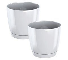 2x pote redondo de plástico coubi redondo P