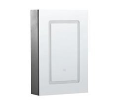 Beliani Mueble de baño con espejo Madera contrachapada CONDOR