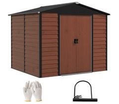 Abrigo de Exterior Aço Galvanizado Outsunny