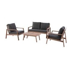 Conjunto de móveis para terraço de jardim Tiwi, 4 peças