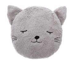 WELL HOME - Almofada redonda de pele de gato