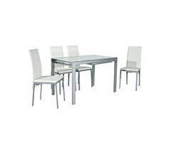 Conjunto mesa extensível e 4 cadeiras ASSYA