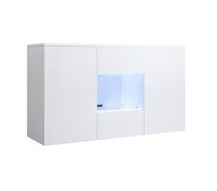 Aparador Sala de estar e jantar 3 portas LED Muebles Bonitos 120