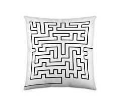 ICEHOME - Capa de Almofada Estampada - Sem Enchimento - LABERINTH