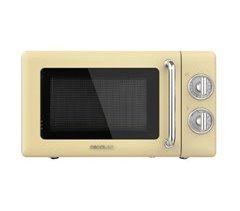 Cecotec ProClean 3110 Retro Beige Micro-ondas mecânico com grill de 20 l e 700 W.