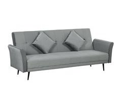 Sofá Cama Poliéster, Madeira e Metal HOMCOM, casa - casa de banho