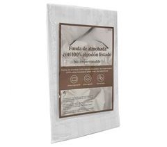 Fronha de Cama Tecido Cutí 100% Algodão Zíper