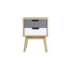 Mesa de cabeceira com 2 gavetas VITA