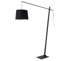 Candeeiro de pé cilíndrico Nesna metálico [lux.pro]