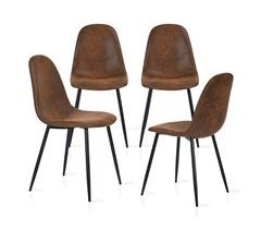 MEUBLES COSY Conjunto de 4 cadeiras de jantar retro poltrona