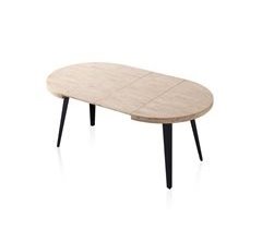 Mesa redonda extensível Berg 100x49