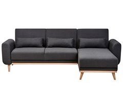 Beliani Sofá esquinero Poliéster OLLSTA