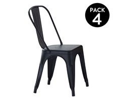  Conjunto de 4 cadeiras de jantar Tolix