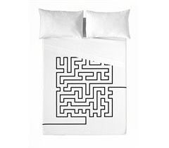 ICEHOME - Conjunto de lençóis estampados - LABERINTH