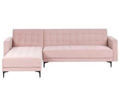 Beliani Sofá esquinero Terciopelo ABERDEEN