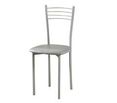 Cadeira de cozinha de metal e poliuretano