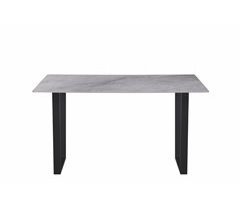 Mesa de jantar fixa MILLIE cor cinza 