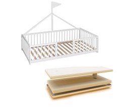 Cama infantil tipi Apache Wonderland + Colchão Ternum