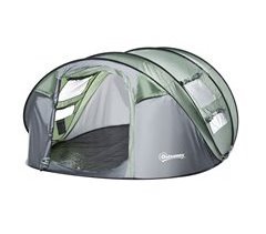 Tenda de Campismo Poliéster e Fibra de Vidro Outsunny