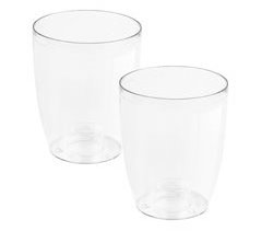 2x Maceter de orquídea plástica