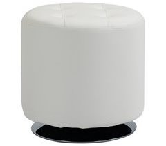 Apoio para os pés Otomano Giratório PU, Espuma, Metal Galvanizado