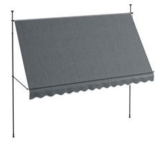 Toldo Manual Retrátil Alumínio, Metal e Poliéster Outsunny