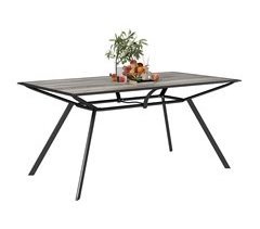 Mesa de Refeição de Jardim DPC e Aço Outsunny