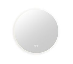 Espelho LED redondo para banheiro 80x4