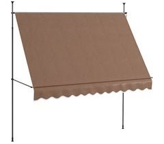 Toldo Manual Retrátil Alumínio, Metal e Poliéster Outsunny