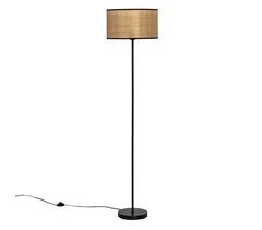 Candeeiro de pé Kai em rattan natural, altura 160 cm