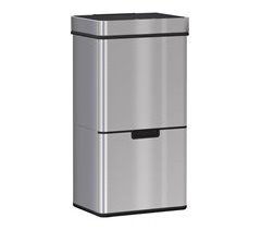 Balde de Lixo Aço Inoxidável e ABS HOMCOM, casa - cozinha