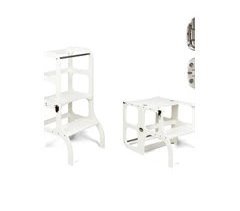 Torre de Aprendizagem Conversível 2 em 1 STEP’n’SIT (Torre + Mesa)