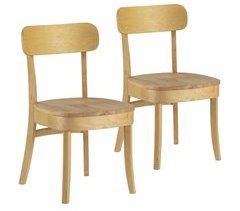 Pack de 2 cadeiras Nala cor preto, madeira maciça