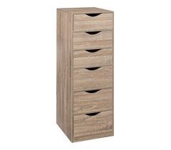 Torre de armazenamento Well Home com 6 gavetas