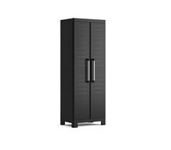Armário resina exterior alto DETROIT 182x65x45cm preto