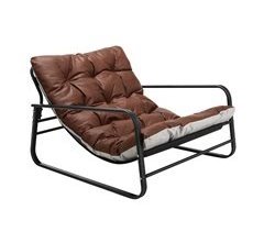 Poltrona de exterior durável, à prova de água, aço anti-UV