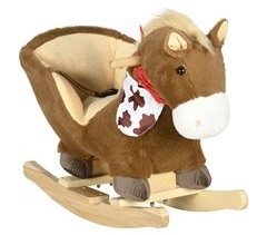 Cavalo Baloiço Meta, Poliéster, Madeira de Choupo e Algodão PP