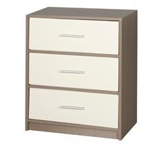 Mesa de cabeceira Max Home 3 gavetas em tecido