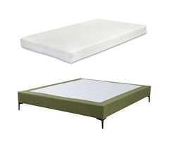 Cama de casal Lilla com colchão e cobertura bombazina 204x160