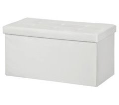 Banco de arrumação OTTOMAN dobrável 76x38x38cm