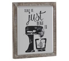 Quadro em estilo vintage com impressão de um batido