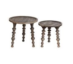 Beliani Conjunto de 2 mesas de apoio MARNOO