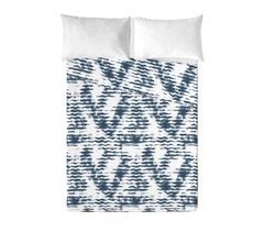 SANDAL - Conjunto de Lençóis Impressos - Algodão extra macio - Inclui lençol plano + 1 fronha - WAVES BLUE