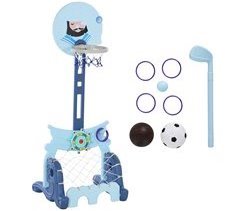 Cesta de basquetebol Infantil 4 em 1 HDPE HOMCOM